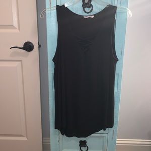 Black Criss-Cross Tank